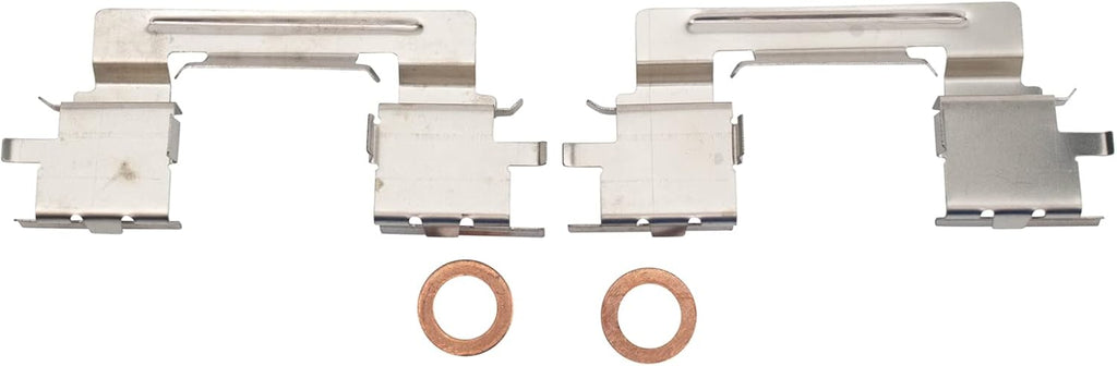 TRQ Front Brake Pad and Rotor Set Ceramic Calipers Hoses Compatible with 2006 Toyota Camry LE V6 3.0L Japan Built