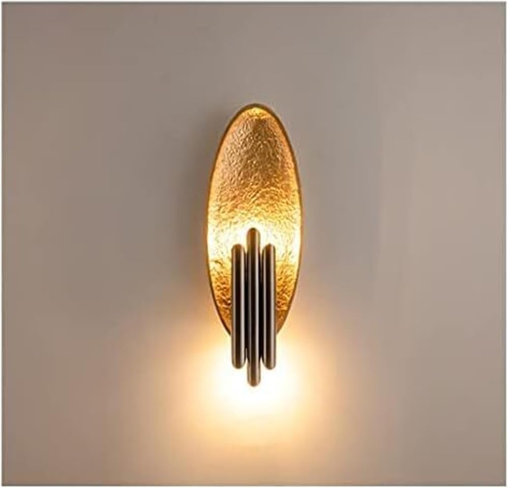Wall Light Fixtures Wall Sconce Gold/Silver Body Led Wall Lamp Living Room Wall Sconce Bedroom Bedside Lamp Aisle Metal Pipe Bulb