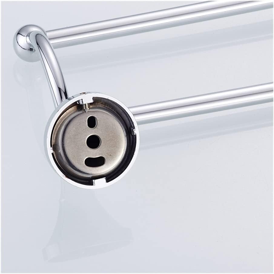LSLYTQ Towel Rail Rack ORB/Antique Brass/Gold/Chrome Double Towel Bar, Toilet Towel Bar Towel Rack Holder, Wall Mounted Bathroom Accessories for Bathroom Kitchen