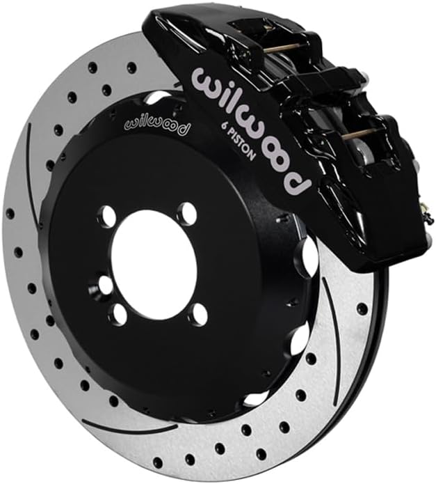 Wilwood 140-11899-D Forged Dynapro 6 Front 12.19' Big Brake Kit With Drilled Rotors and Black Calipers, Compatible with 2011-2014 Ford FiestA