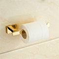 Golden Towel Rack Towel Bar Gold Stainless Steel Hardware SetRobe HookToilet Brush Cup Holder Soap Dish Bathroom Accessories,Single Towel Bar(Paper Holder)