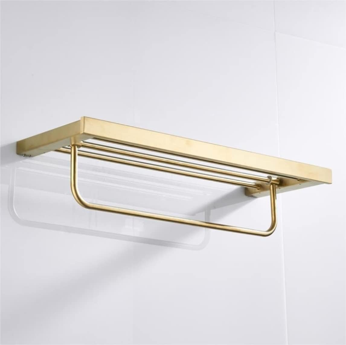 Towel Racks 304 Stainless Steel Brushed Towel Rack Double Towel Bar Wall-Mounted Towel Rail for Bathroom Kitchen Organizer