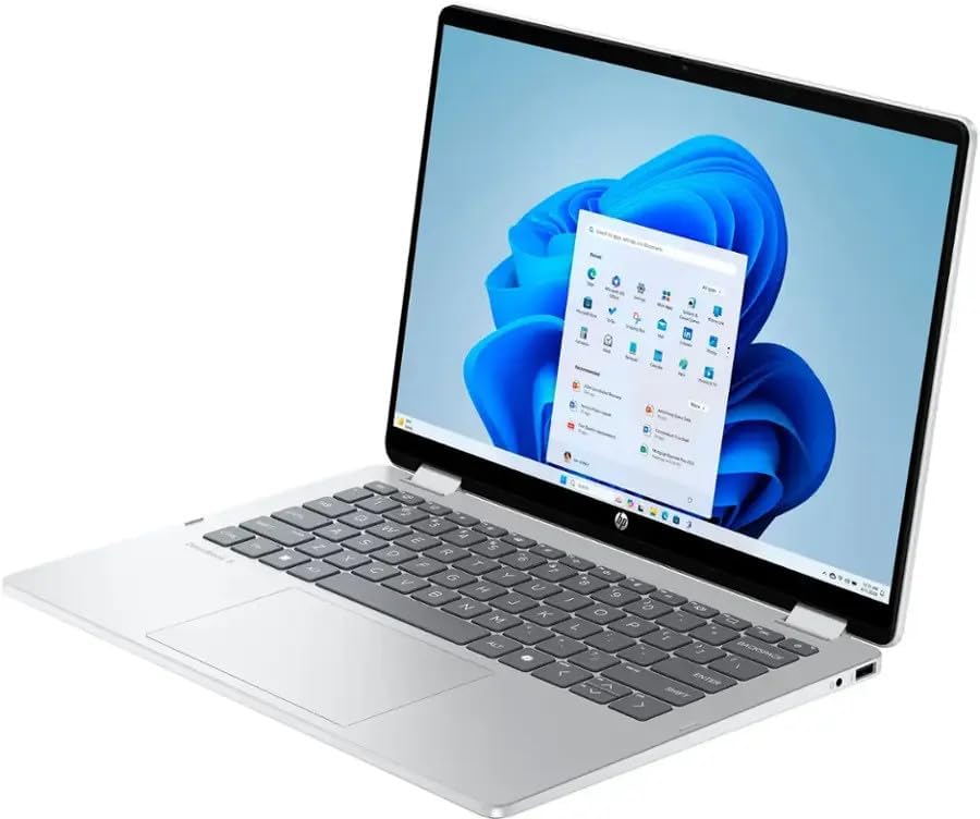 HP OmniBook 5 Flip 2-in-1 Laptop / 14' 1920x1200 Touchscreen / 10 Cores Intel 7 150U / Intel Graphics / 16GB LPDDR5 1TB NVMe SSD/Backlit Keyboard Wi-Fi 6E / Win11 Pro/Glacier Silver