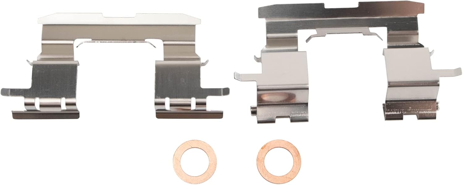 TRQ Front Brake Pad and Rotor Set Ceramic Rotors Calipers Hoses Compatible with 2004-2009 Toyota Prius