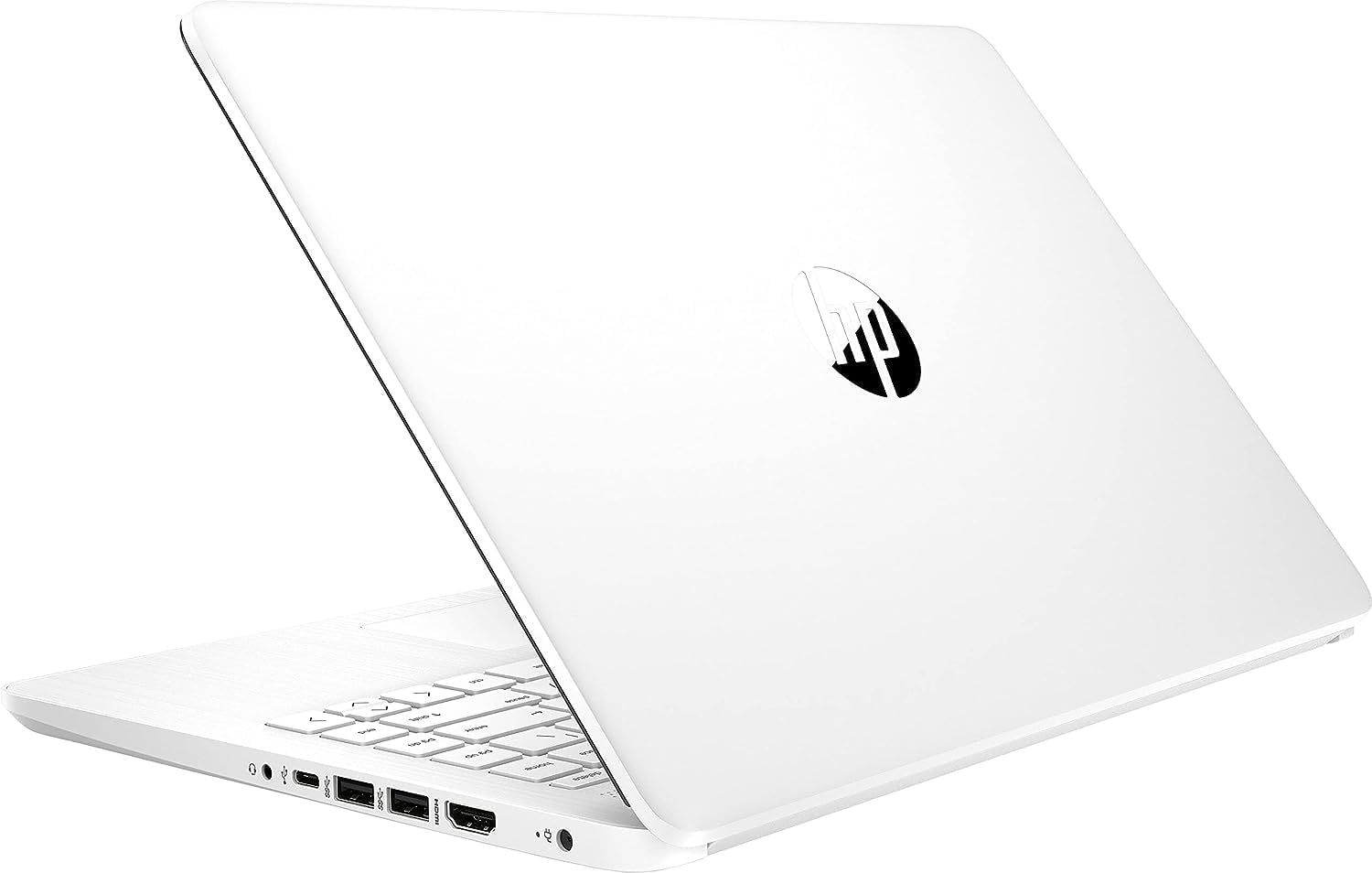 HP 14' Ultral Light Laptop for Students and Business, Intel Quad-Core N4120, 16GB RAM, 128GB Storage(64GB eMMC+64GB Ghost Manta SD), 1 Year Office 365, Webcam, HDMI, WiFi, USB-A&C, Win 11 S