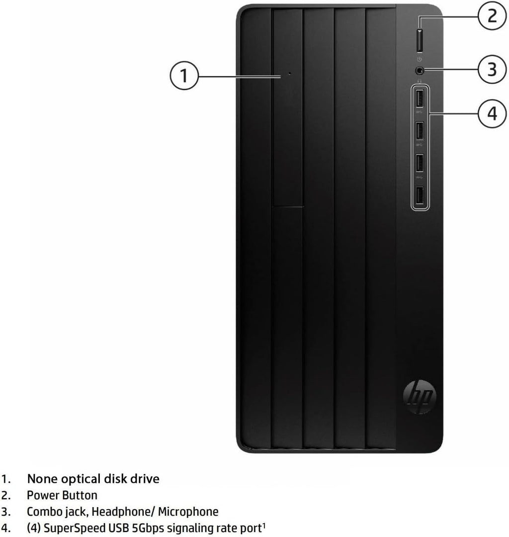 HP Pro Tower 290 G9 Desktop Computer, 4-core Intel Core i3-13100 Processor, 32GB RAM, 1TB SSD, 2-Monitor Ports (VGA + HDMI), WiFi, RJ-45, Wired KB& Mouse, None Optical Drive, Windows 11 Pro