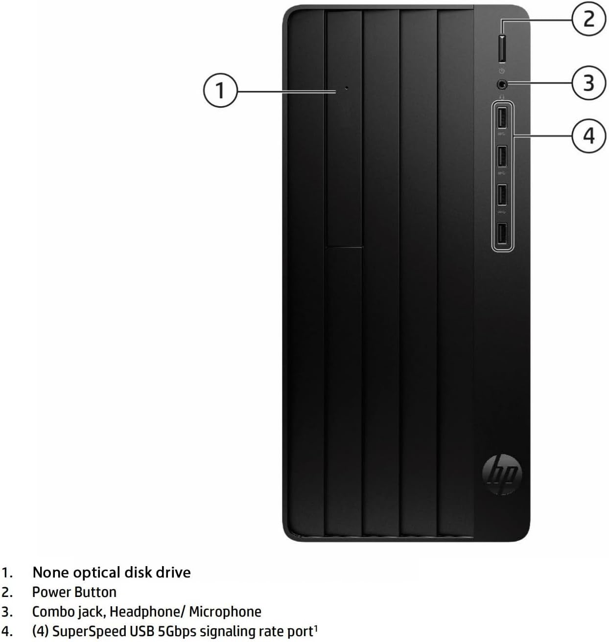HP Pro Tower 290 G9 Desktop Computer, 4-core Intel Core i3-13100 Processor, 32GB RAM, 1TB SSD, 2-Monitor Ports (VGA + HDMI), WiFi, RJ-45, Wired KB& Mouse, None Optical Drive, Windows 11 Pro