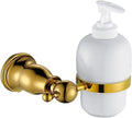 KETTEL Bathroom Hardware ， Gold Robe Hook Towel Rail，Fixtures Holder Bathroom Accessories,Wall-Mounted Bathroom Rack Accessory (Color : Soap Dish Basket)