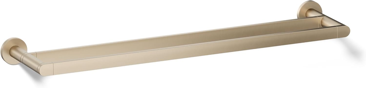 Kohler 73144-BV K-73144-BV Composed Double Towel BAR, Brushed Bronze, Vibrant French Gold