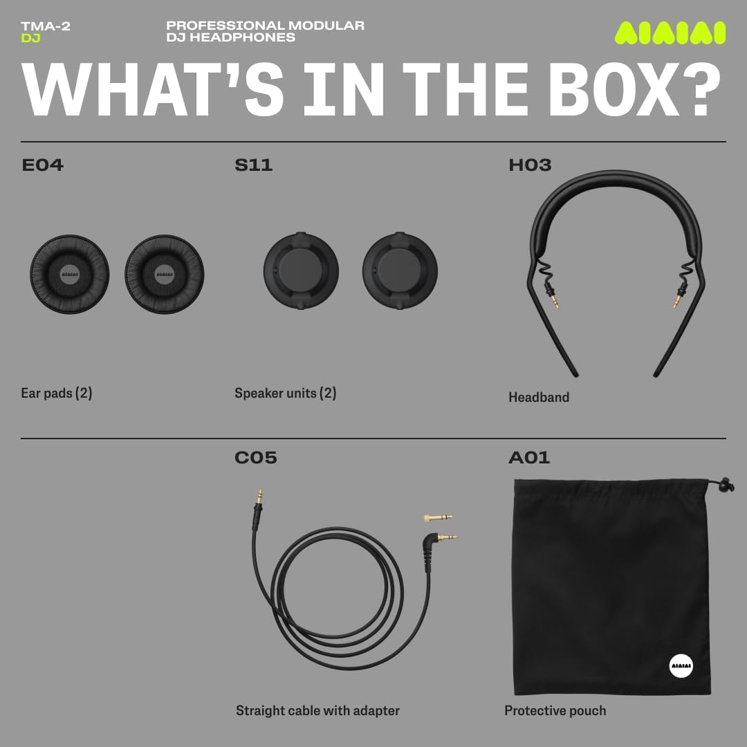 AIAIAI TMA-2 Move Wireless, Versatile Bluetooth Headphones with Rich, Natural Sound, Soft Memory Foam Cushions, 40 Hours of Battery and a Modular Design with Replaceable Parts