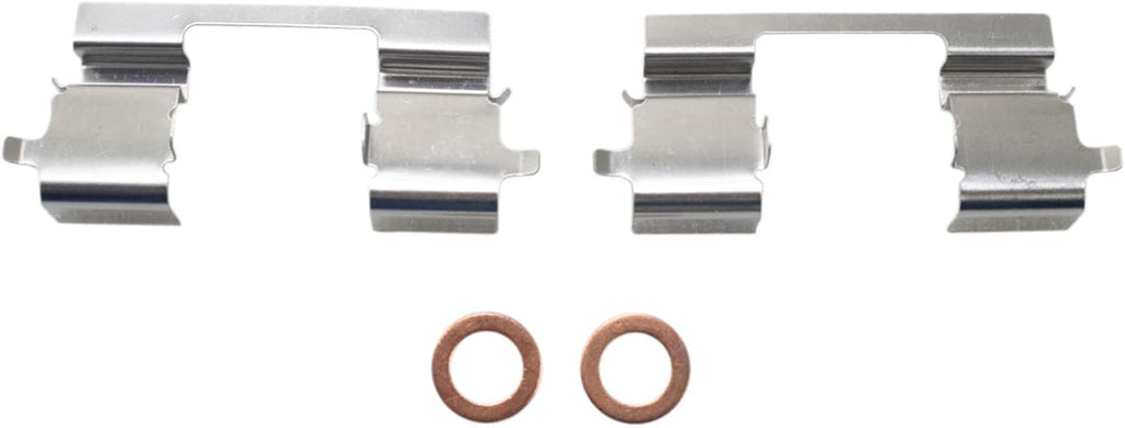 TRQ Front Brake Pad and Rotor Set Ceramic Vented Rotors Calipers Hoses Compatible with 2003-2011 Honda Element