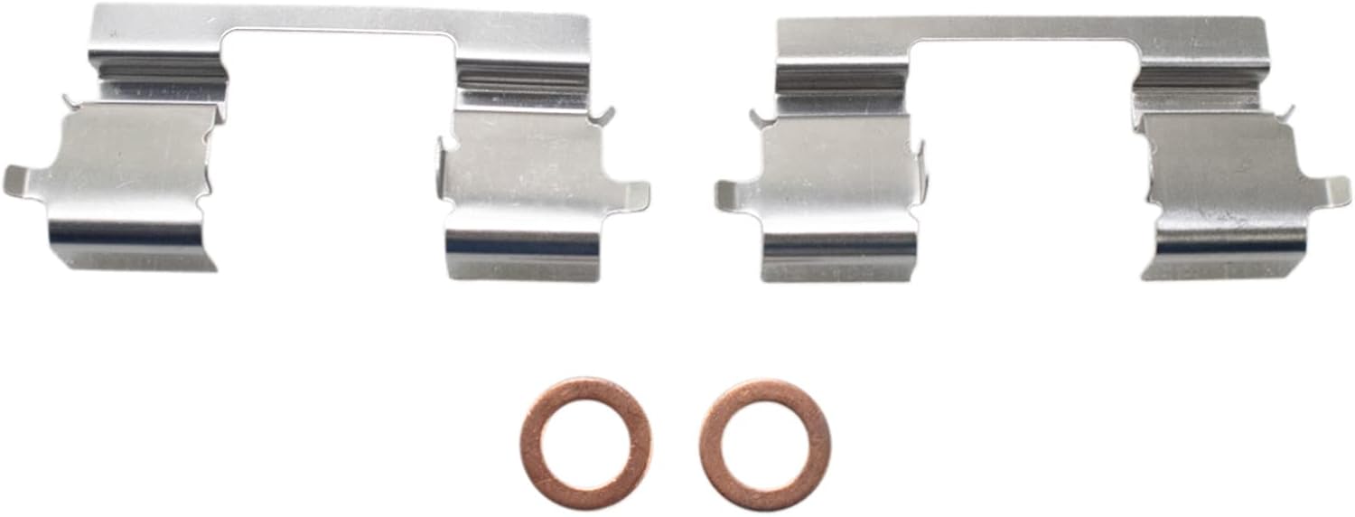 TRQ Front Brake Pad and Rotor Set Ceramic Vented Rotors Calipers Hoses Compatible with 2003-2011 Honda Element