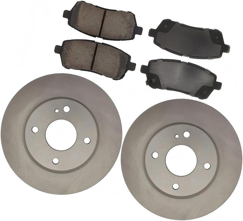 1x Front Disc Brake Upgrade Kit for Ford Fiesta 1.6L 2011 2012 2013 2014 2015 2016 2017 2018 2019, for Fiesta 1.0L 2014 2015 2016 2017, Car Replacement Parts