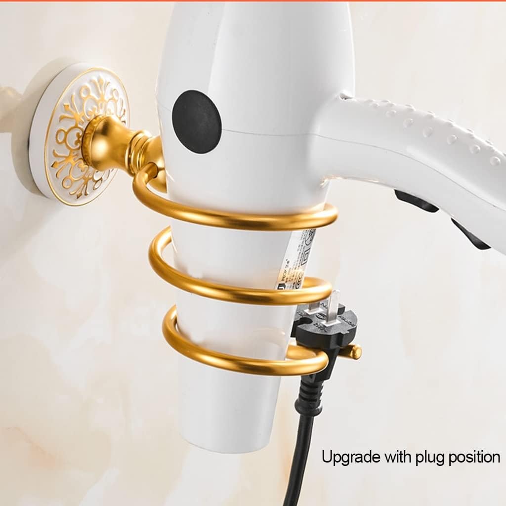 Towel Rack Platinum European Towel Rack Bar Rail, Space Aluminum Gold Towel Shelf, Tissue Paper Holder, Bathroom Accessories Set Bathroom Hardware/Hair Dryer The New