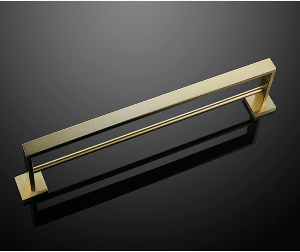 Brushed Gold Bathroom Accessories Hardware Towel Bar Rail Toilet Paper Holder Towel Rack Hook Soap Dish Toilet Brush,Double Towel Rack