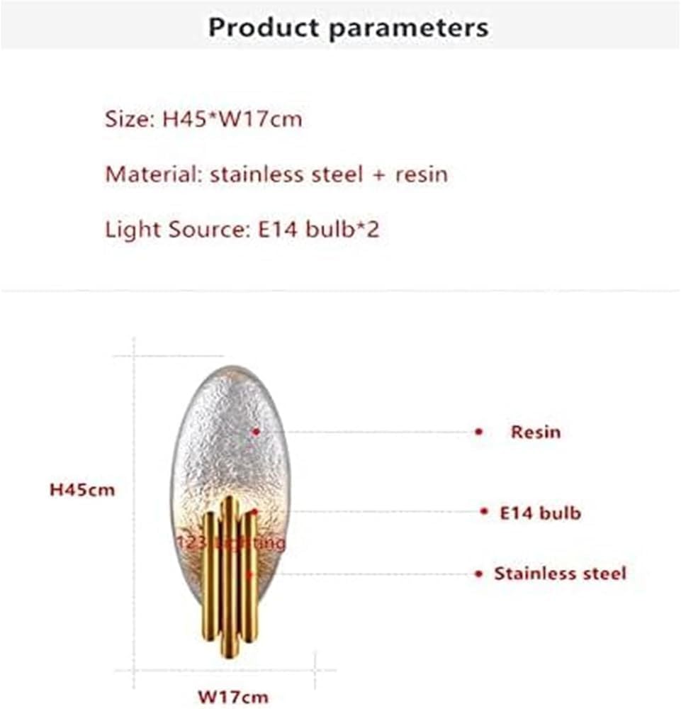 Wall Light Fixtures Wall Sconce Gold/Silver Body Led Wall Lamp Living Room Wall Sconce Bedroom Bedside Lamp Aisle Metal Pipe Bulb