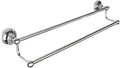 Stainless Steel Double Towel Rack for Bathroom - Wall-Mounted Towel Holder in Silver & Gold Finishes - 3 Stylish Bathroom