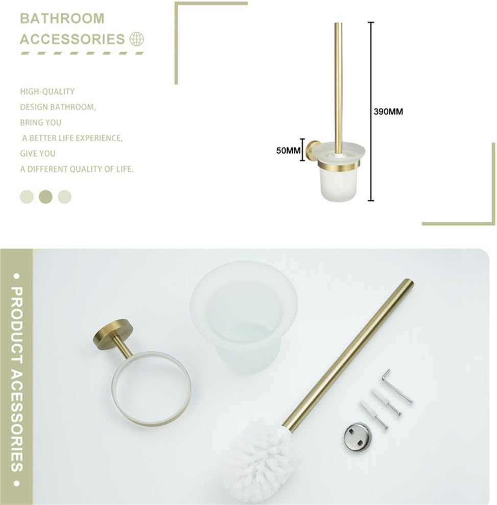 Towel Rack Brushed Gold Wall Mount Shelf Toilet Bathroom Hardware Paper Holder Towel Rack Rod Hanger Bathroom Accessories Single Towel Rack B