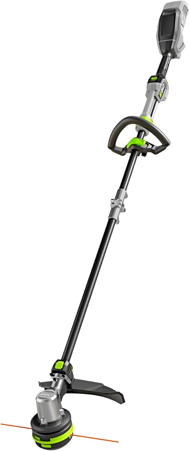 EGO POWER+ String Trimmer, Battery Powered, 16' Trimmer for Weeds and Grass with POWERLOAD, Telescopic Carbon Fiber Shaft, Battery and Charger Not Included - ST1610T
