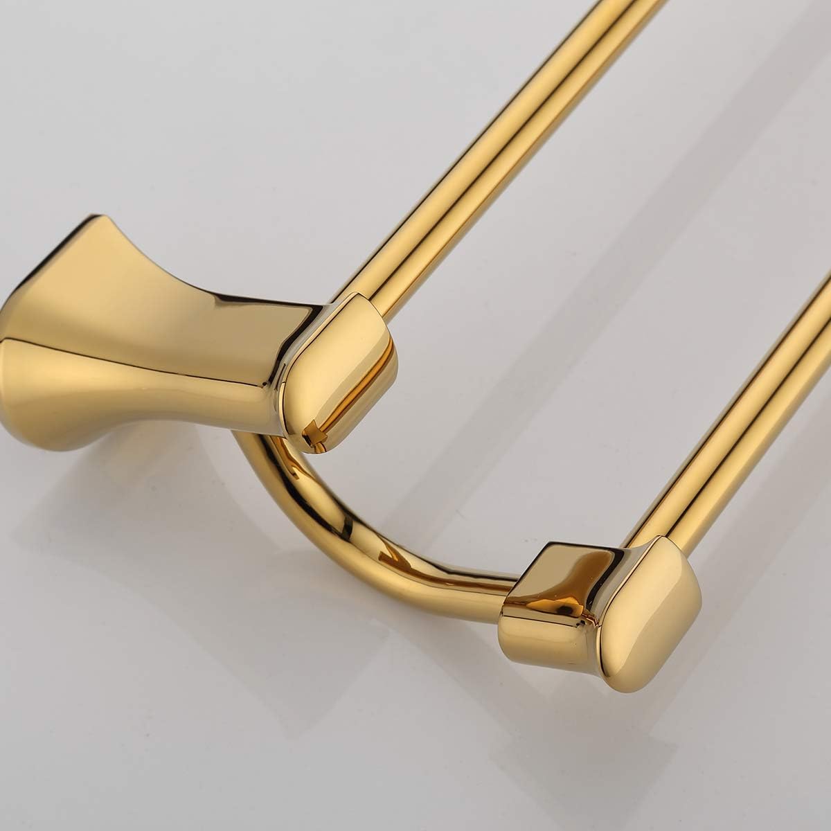 Towel Bars Towel Rail Bathroom Accessories Oval Double-bar Hardware Accessories Titanium Surface Rack Copper Gold