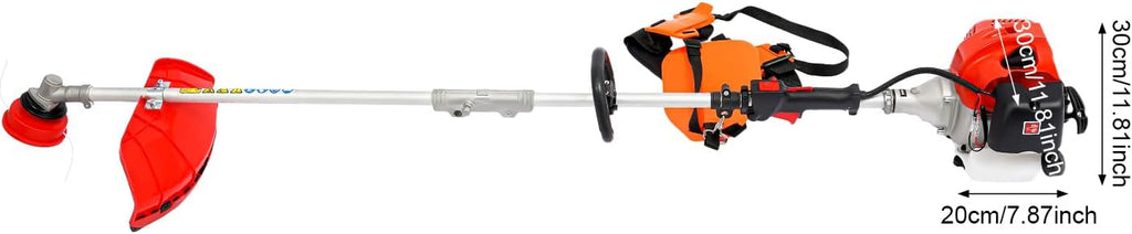 Gas Weed Eater,51.7CC 2-Strokes Cutter Grass Trimmer 4 in 1 Lawn Mower Pruner Tool Multi Garden Tools Brush Cutter, Gas Hedge Trimmer,Pole Saw with Extension Pole, for Lawn Garden Tree Trimming
