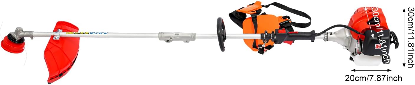 Gas Weed Eater,51.7CC 2-Strokes Cutter Grass Trimmer 4 in 1 Lawn Mower Pruner Tool Multi Garden Tools Brush Cutter, Gas Hedge Trimmer,Pole Saw with Extension Pole, for Lawn Garden Tree Trimming