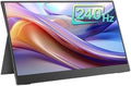 Flicker Free 15.6 Inch FHD 1080P 240HZ Travel Monitor for Laptop, Ultra-Thin Zero Frame, Portable Screen with Speakers