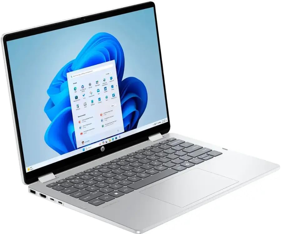 HP OmniBook 5 Flip 2-in-1 Laptop / 14' 1920x1200 Touchscreen / 10 Cores Intel 7 150U / Intel Graphics / 16GB LPDDR5 1TB NVMe SSD/Backlit Keyboard Wi-Fi 6E / Win11 Pro/Glacier Silver