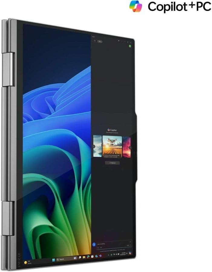 Lenovo Thinkpad X1 Gen 10 21NU0036US 14' Touchscreen Convertible Copilot+ PC 2 in 1 Notebook - WUXGA - Intel Core Ultra 7 268V - Intel Evo Platform - 32 GB - 512 GB SSD - English Keyboard - Gray