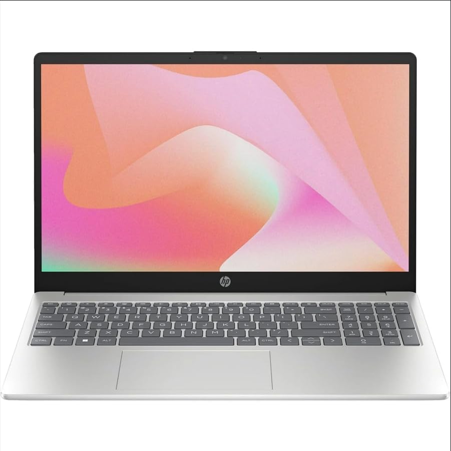 HP 15.6-inch FHD Laptop, 12th Generation Intel Core i7-1255U, Intel Iris Xe Graphics, 16 GB RAM, 512 GB SSD, Windows 11 Pro (Natural Silver)