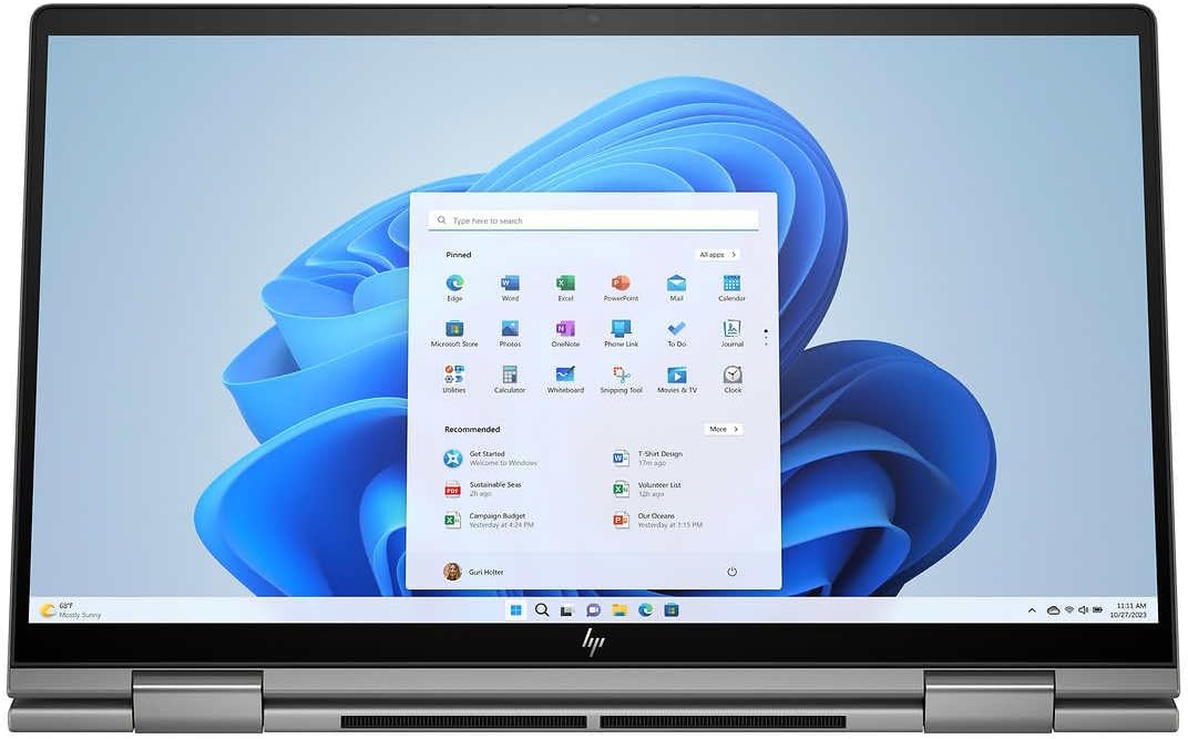 HP 2024 Laptop | Envy x360 2-in-1 | 15.6' 1920 x 1080 Touch | Intel Evo Core Ultra 7 155U 12-Core | 32GB LPDDR5 | 2TB SSD | Windows 11 Pro | Wi-Fi 6E - Backlit Keyboard - 5MP IR Camera - Silver