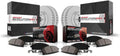PowerStop Front and Rear Brake Kit for Ford Escape 2017 - Fully-Coated Disc Rotors with Z23 Carbon-Fiber Ceramic Brake Pads Upgrade, CRK7570