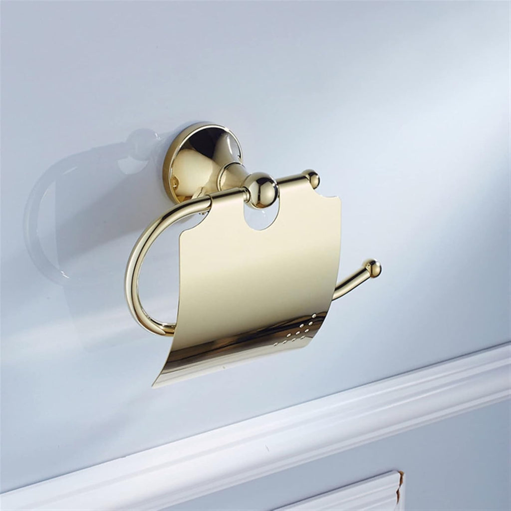 KETTEL Gold Bathroom Hardware Set， Antique Holders Shelf Double Wall Hooks Gold Holder Bathroom Accessories Set，12 Pieces Fixtures