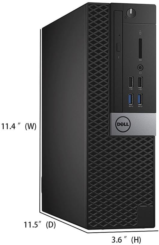 Dell OptiPlex 3040 SFF Desktop PC Computer with 24' FHD Monitor, Core i5-6500, 8GB RAM, 256GB SSD, Displayport, Headphone, Keyboard & Mouse, Windows 11 Pro (Renewed)