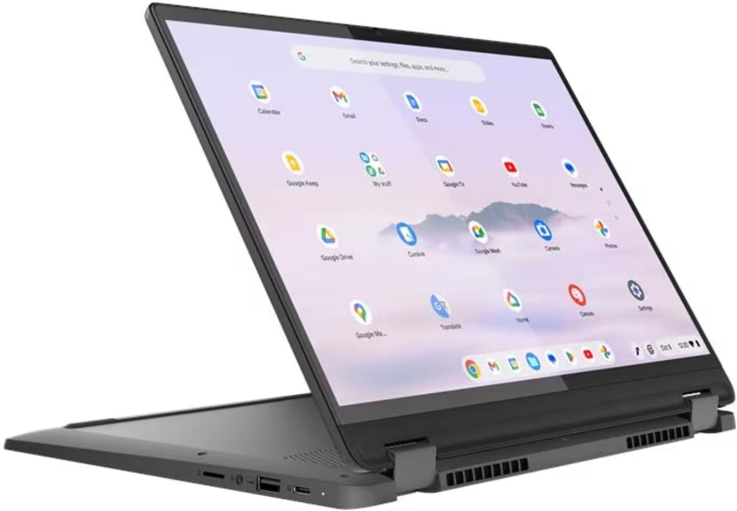 Lenovo Flex 5i Chromebook Plus 14' Touchscreen Laptop - Intel Core i3 1315U - 1920 x 1200 - Chrome OS - 8GB RAM - 256GB SSD - WiFi 6E & Bluetooth 5.3 - Backlit Keyboard - Webcam - Gray