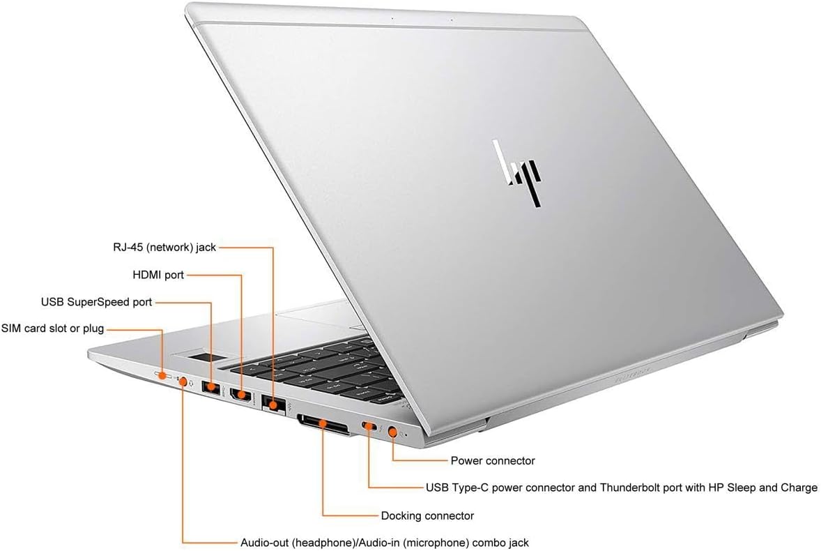 HP EliteBook 840 G5 Laptop with Backlit Keyboard,14-inch FHD (1920x1080) Display, Core i7-8650U up to 4.2GHz, 16GB RAM, 512GB SSD, Windows 11 Pro (Renewed)