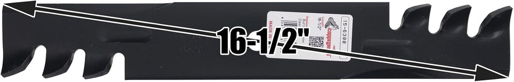 Rotary 6300 Mower Blades for Bad Boy Bunton Scag Snapper 16-1/2' Length 2-1/2' Width .204' Thickness 5/8' Center Hole Fits 32in. 48in. Deck