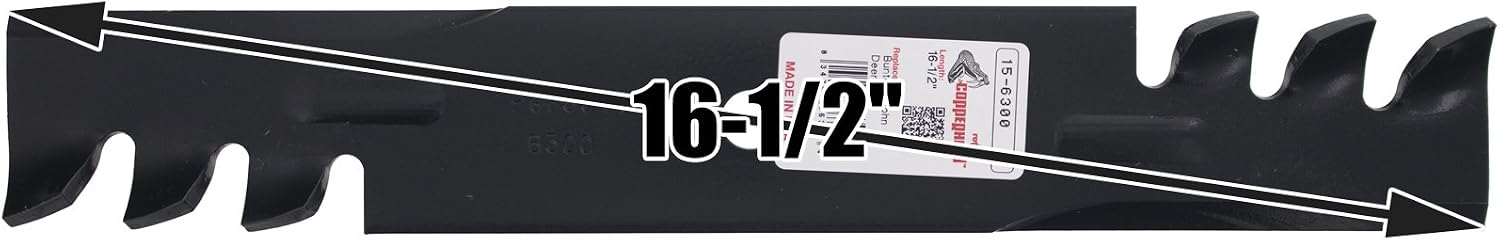 Rotary 6300 Mower Blades for Bad Boy Bunton Scag Snapper 16-1/2' Length 2-1/2' Width .204' Thickness 5/8' Center Hole Fits 32in. 48in. Deck