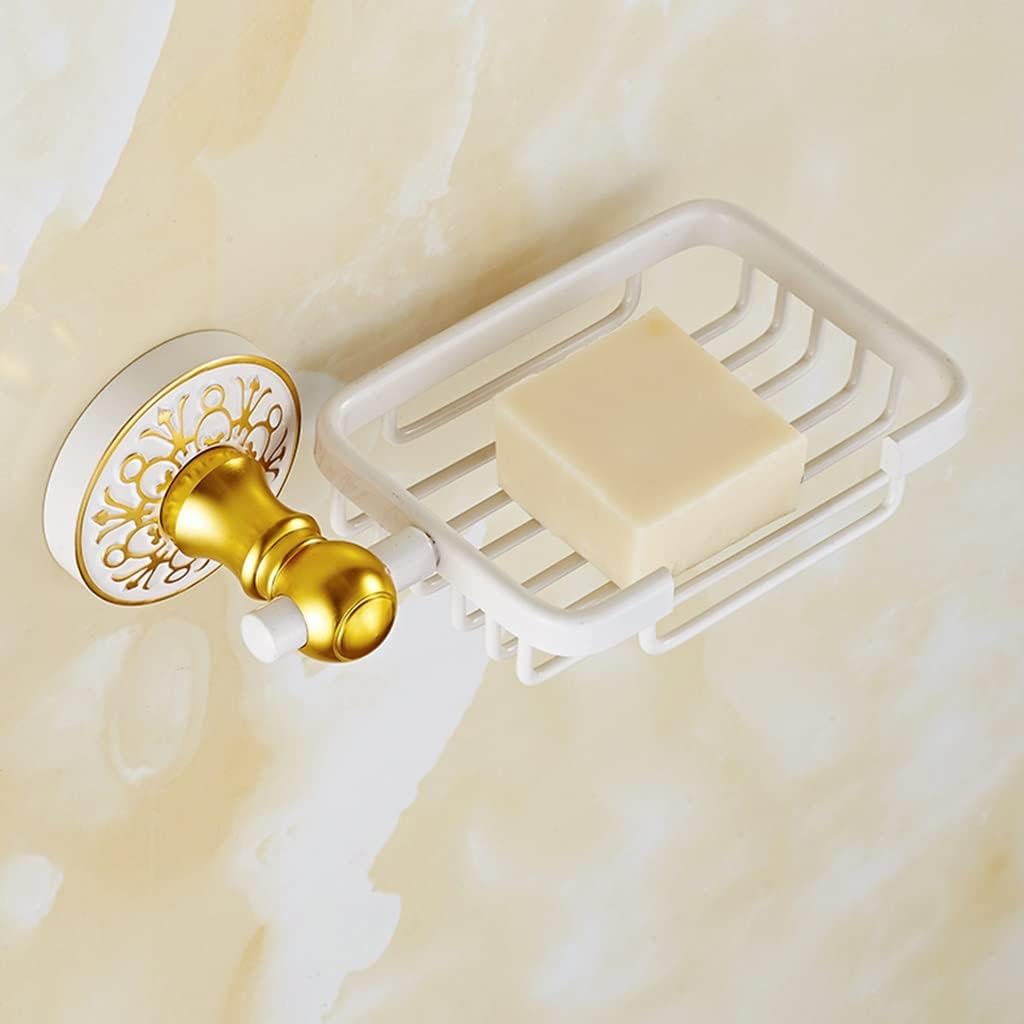 Towel Rack Platinum European Towel Rack Bar Rail, Space Aluminum Gold Towel Shelf, Tissue Paper Holder, Bathroom Accessories Set Bathroom Hardware/Soap Net The New
