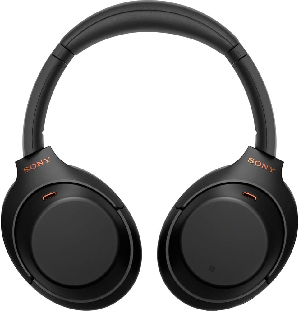 Sony WH1000XM4/B Premium Noise Cancelling Wireless Over-The-Ear Headphones with Built in Microphone Black Bundle with Deco Gear Hard Case + Pro Audio Headphone Stand + Microfiber Cleaning Cloth