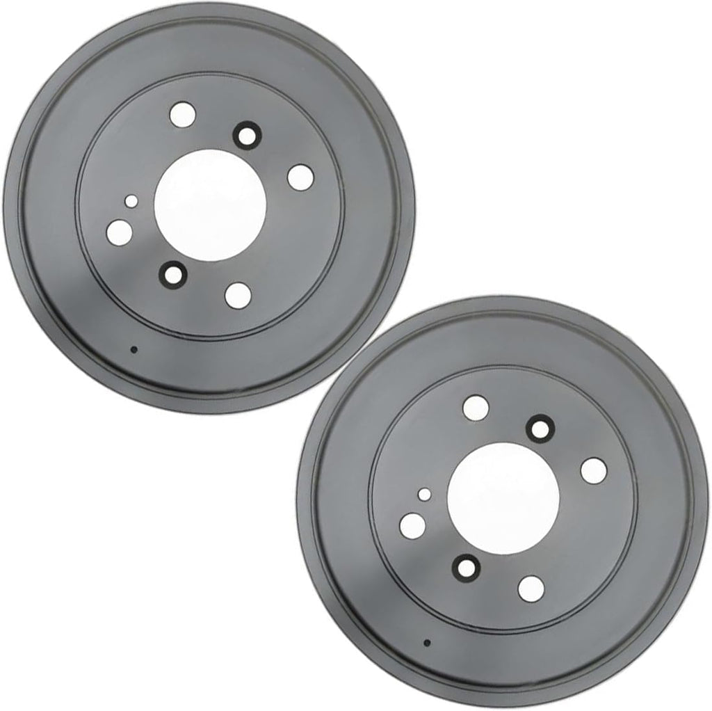 Brake Drum 9.62inch (244.35mm) for Ford Fiesta 1.6L 2011 2012 2013 2014 2015 2016 2017 2018 2019, for Ford Fiesta 1.0L 2014 2015 2016 2017 Replacement Rear 4 Lug Drum Brake Kit 2PCs
