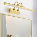 Modern Gold Finish LED Bathroom Vanity Light - 15W Stainless Steel Wall Sconce for Over Mirror & Dressing Room, 31.49 inch, Neutral Daylight 4000K, Stylish Bath Lighting Fixture