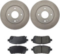 Front Brake Pads and Rotors Kit, (Set of 3) Automotive Replacement Brake Kits Dwvksz, for Ford Fiesta 1.6L 2011 2012 2013 2014 2015 2016 2017 2018 2019, for Ford Fiesta 1.0L 2014