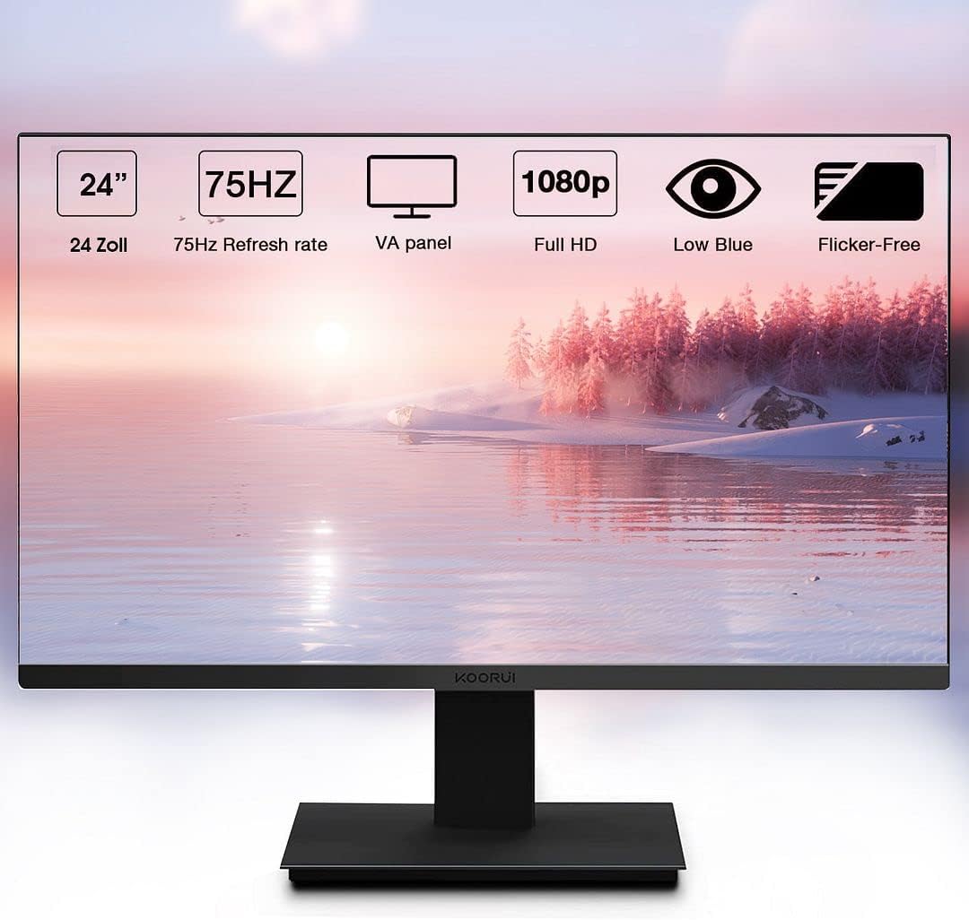 Lenovo ThinkCentre M800 SFF Desktop Computer PC, New KOORUI Dual 24' FHD Monitors,Intel Core i5 6500, 32GB DDR4 RAM,New 1TB SSD, Built-in AC WiFi,DVD-RW,Wireless Keyboard Mouse (Renewed)