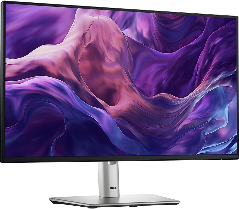 Dell P2425H 24' Full HD 1080p 16:9 Dual LED Monitor, Black/Silver Bundle with 2X Deco Gear 6FT Universal 4K HDMI 2.0 Cable with 28AWG Pure Copper Conductor