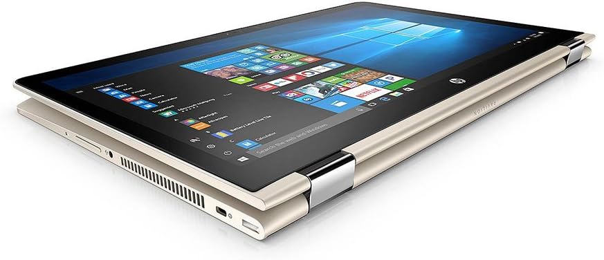 HP X360 Business Flagship 2-in-1 Laptop PC 15.6' FHD Touchscreen Intel i7-8550U Quad-Core Processor 8GB DDR4 RAM 1TB HDD Radeon DSC 530 Graphics Backlit-Keyboard B&O Audio Windows 10-Gold (Renewed)