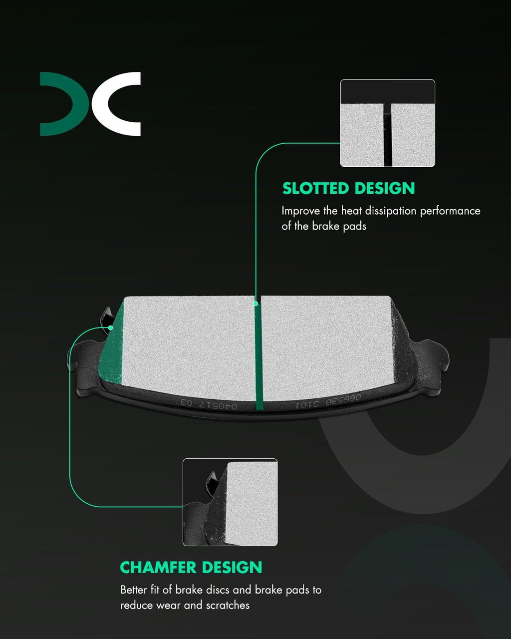 SCITOO Rear 13.57' Brake Pads and Rotors Kits Fit For Cadillac Escalade ESV/EXT,For Chevy Avalanche/Silverado 1500 / Suburban 1500 / Tahoe,For GMC Sierra 1500,For GMC Yukon,For GMC Yukon XL 1500