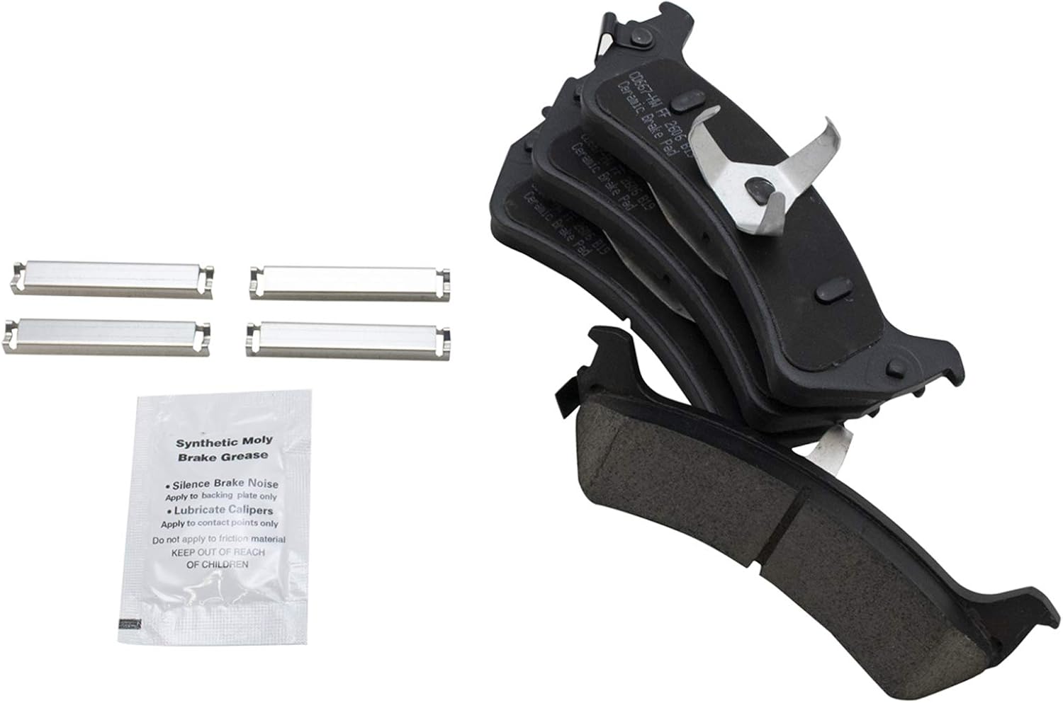 TRQ Rear Brake Pad and Rotor Set Ceramic Rotors Calipers Compatible with 1995-2001 Ford Explorer 1997-2001 Mercury Mountaineer 2002 Ranger