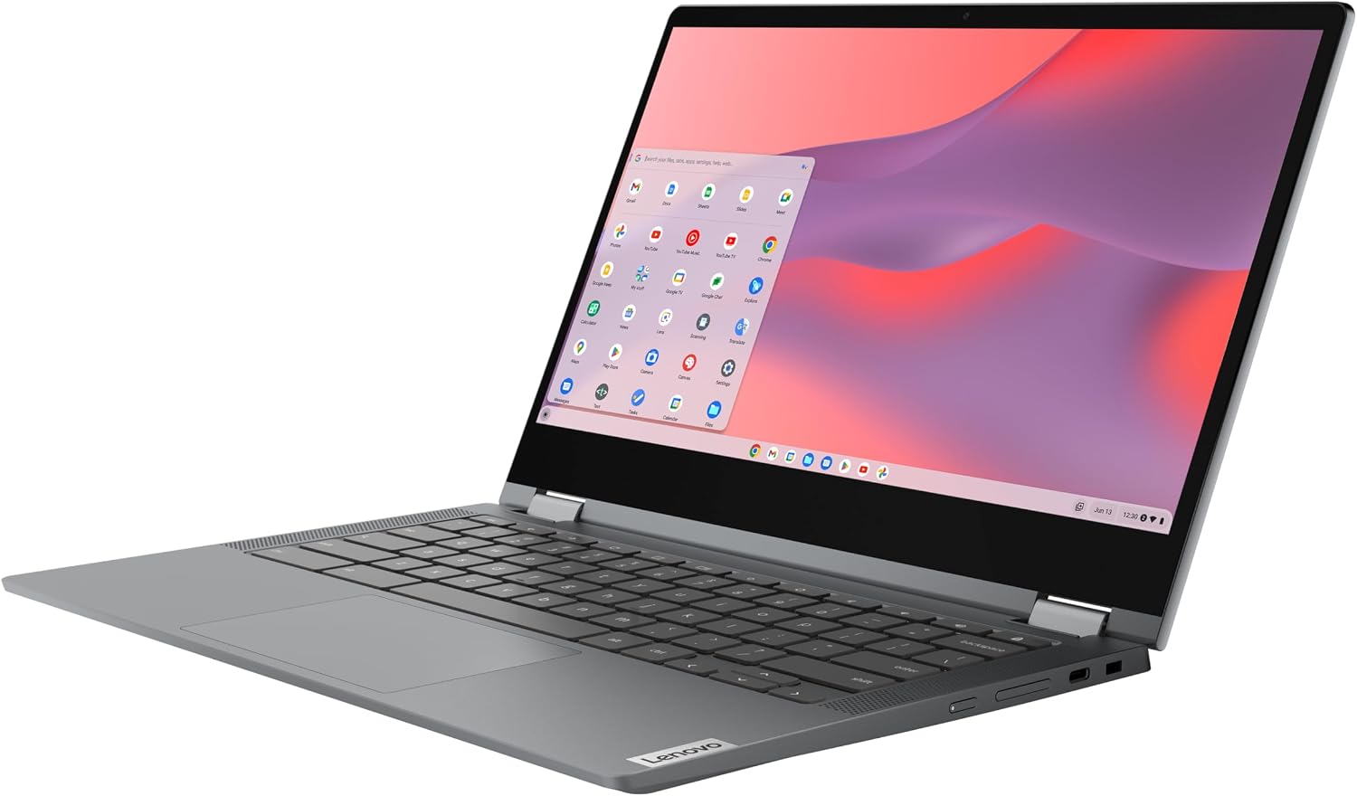 Lenovo - 2022 - Flex 5 - Chromebook 2-in-1 Laptop - Intel Celeron N5205U - 13.3' FHD Touch Display - 4GB RAM - 64GB Memory - UHD Graphics - Chrome OS