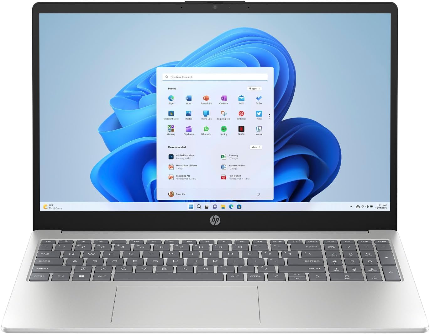 Hp 2025 15.6' HD Touchscreen Business Laptop 16 GB RAM, 1TB SSD, Intel Core i7-1355U, Backlit KB, WiFi 6, Bluetooth 5.3, Natural Silver, Win 11 Home
